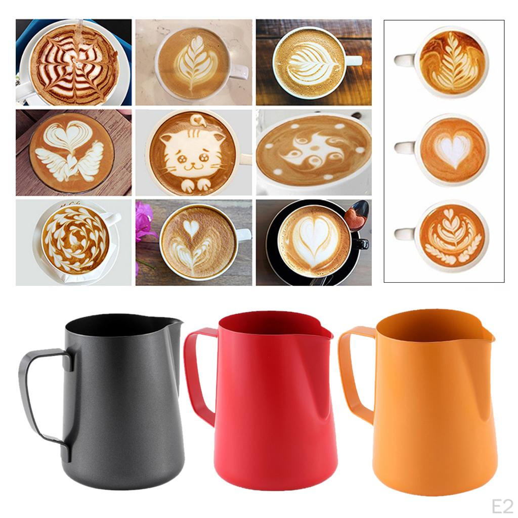 Milk Jug 400ML Stainless Steel for Barista kitchen and home Latte Art