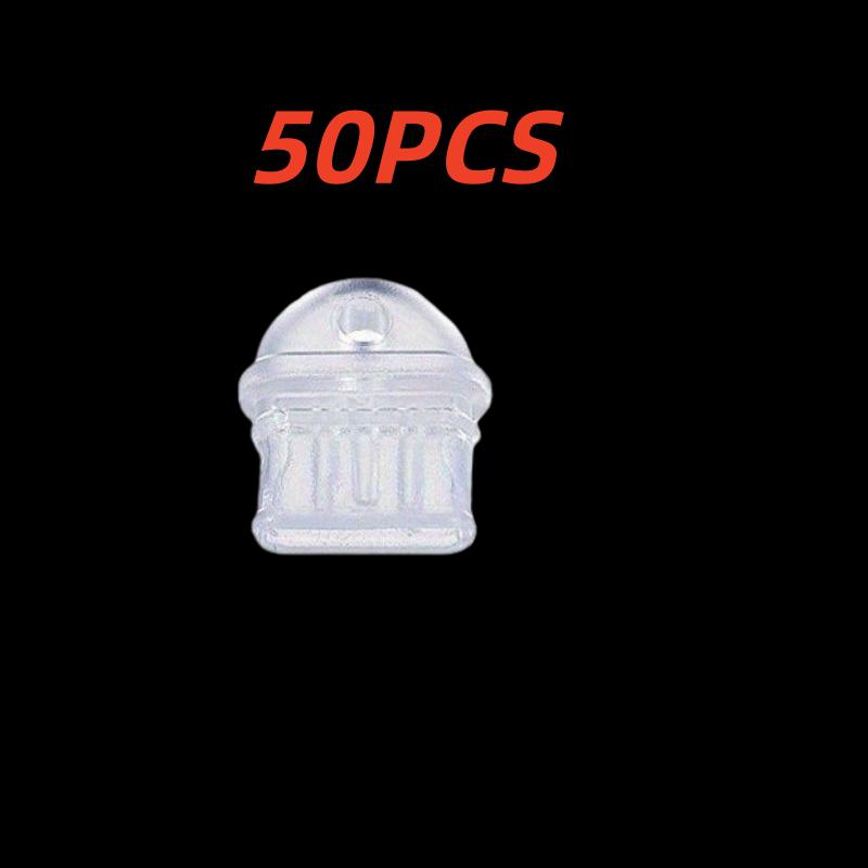 50 Transparent Dust Plugs, Suitable for Mobile Phones, Computers, and Headphone Jacks - Suitable for Type-C DIY Decorative Pendants with Holes