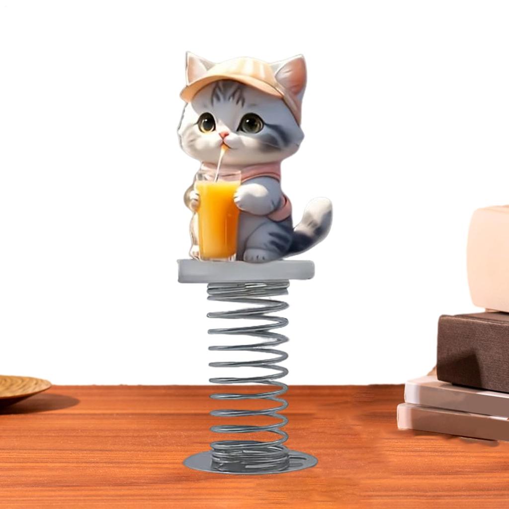 Dashboard Decoration, Center Console Decoration Figure, 2D Acrylic Cat Car Interior Decoration for Desk Bedside