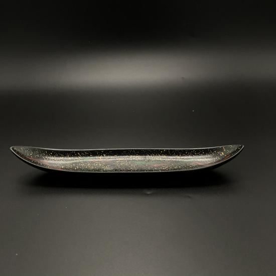 Leaf-Shaped Japanese Sushi Plate - Creative Underglaze Ceramic Dish for Restaurants