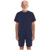 Mono Adaptable Antidesgarro Unisex Cuello Redondo Manga Corta Parte Inferior Corta Cremallera Trasera Mono de una Pieza