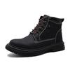 Golden Sapling Men's Ankle Boots Autumn Winter Thick Soled Fashion Retro Micro Fiber Leather Man Shoes Outdoor Leisure Tide Boot