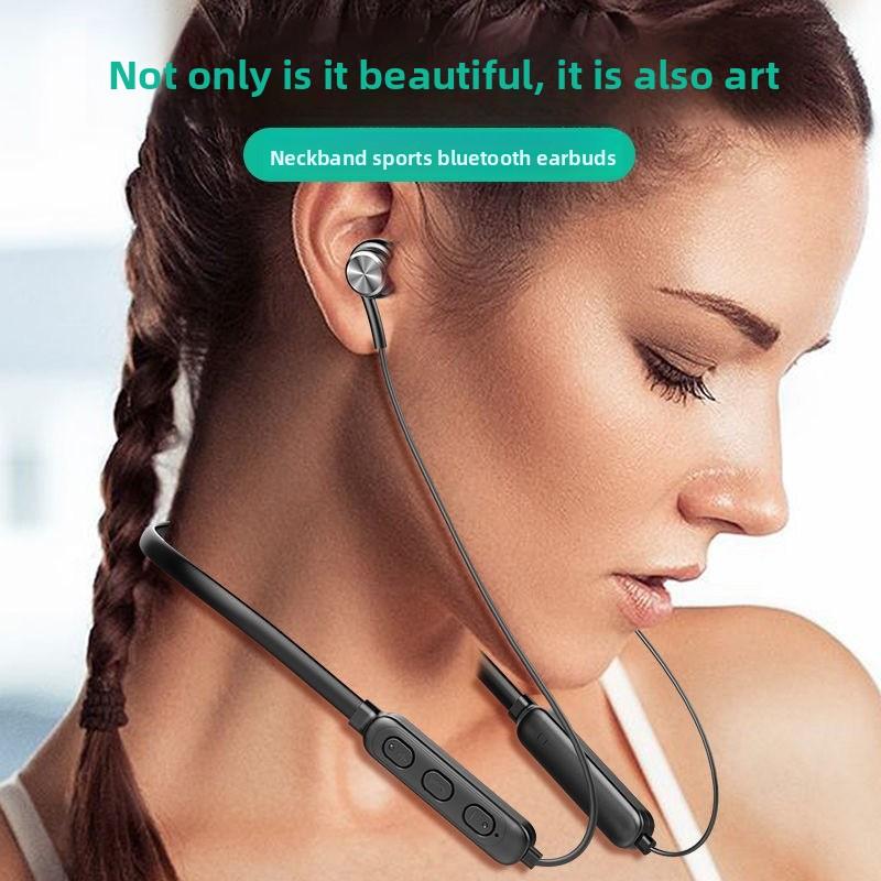 Admisitr Wireless Bluetooth Headphones, Neck-hanging Noise-cancelling Stereo, Universal 5.0 Running Phone for Sports