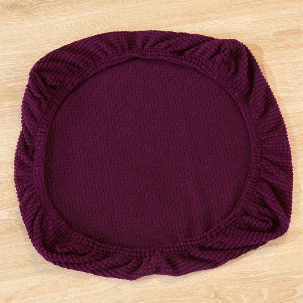 Round Chair Cover Universal Size Big Elastic Stretch Seat Chair Cover Slipcovers Restaurant Banquet Bar Home Party Decoration