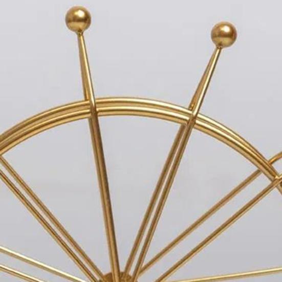 Sky Wheel Ornament with LED Light Rotatable Iron Wire Ferris Wheel Model Metal Figurine Home Office Desktop Decoration