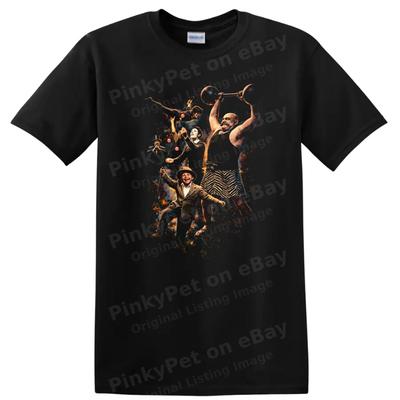 Vintage Classic Rock Album Cover Art T Shirt W/ Colorful Characters Tee