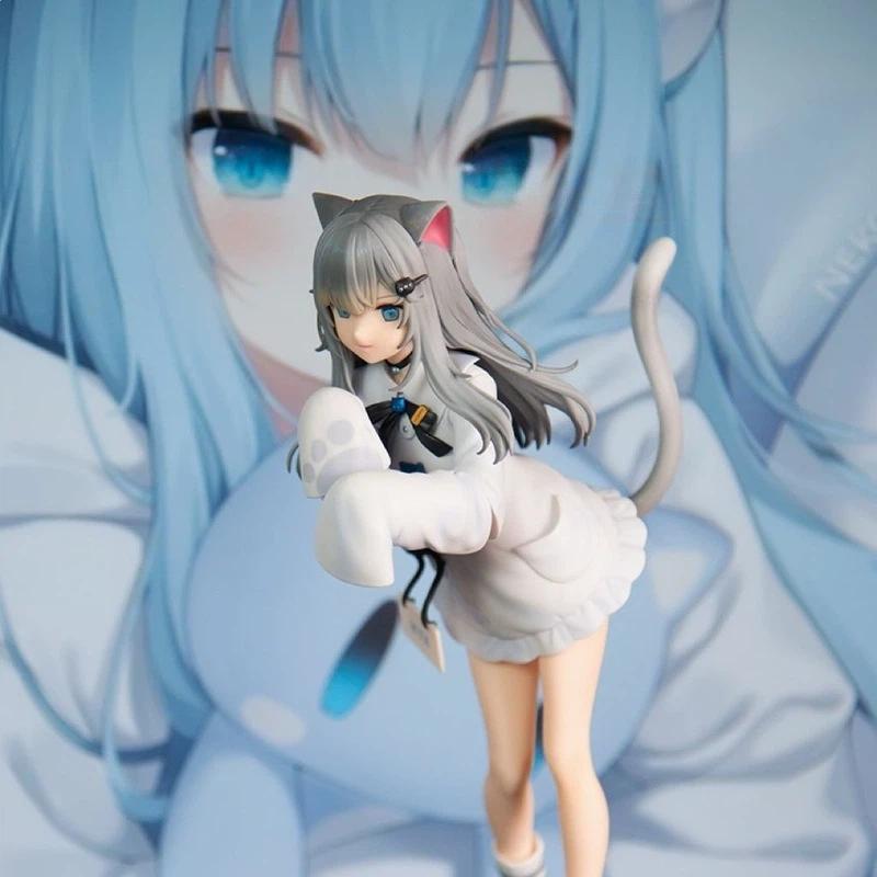Amagi Cat Original Nekotori Shizuku Cat Girl Anime Figure Collectible Model Desktop Decor For Otaku Anime Fans Collection Gift
