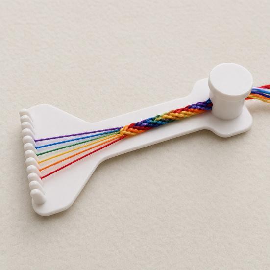 3D Printed Bracelet Jig, Hand Braiding Tool Bracelet Maker, Parachute Cord Bracelet Jig for Braiding Bracelets Wristbands Necklaces DIY Craft