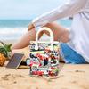 Womens Beach Hole Bag Basket Travel Tote for Boat Shopping
