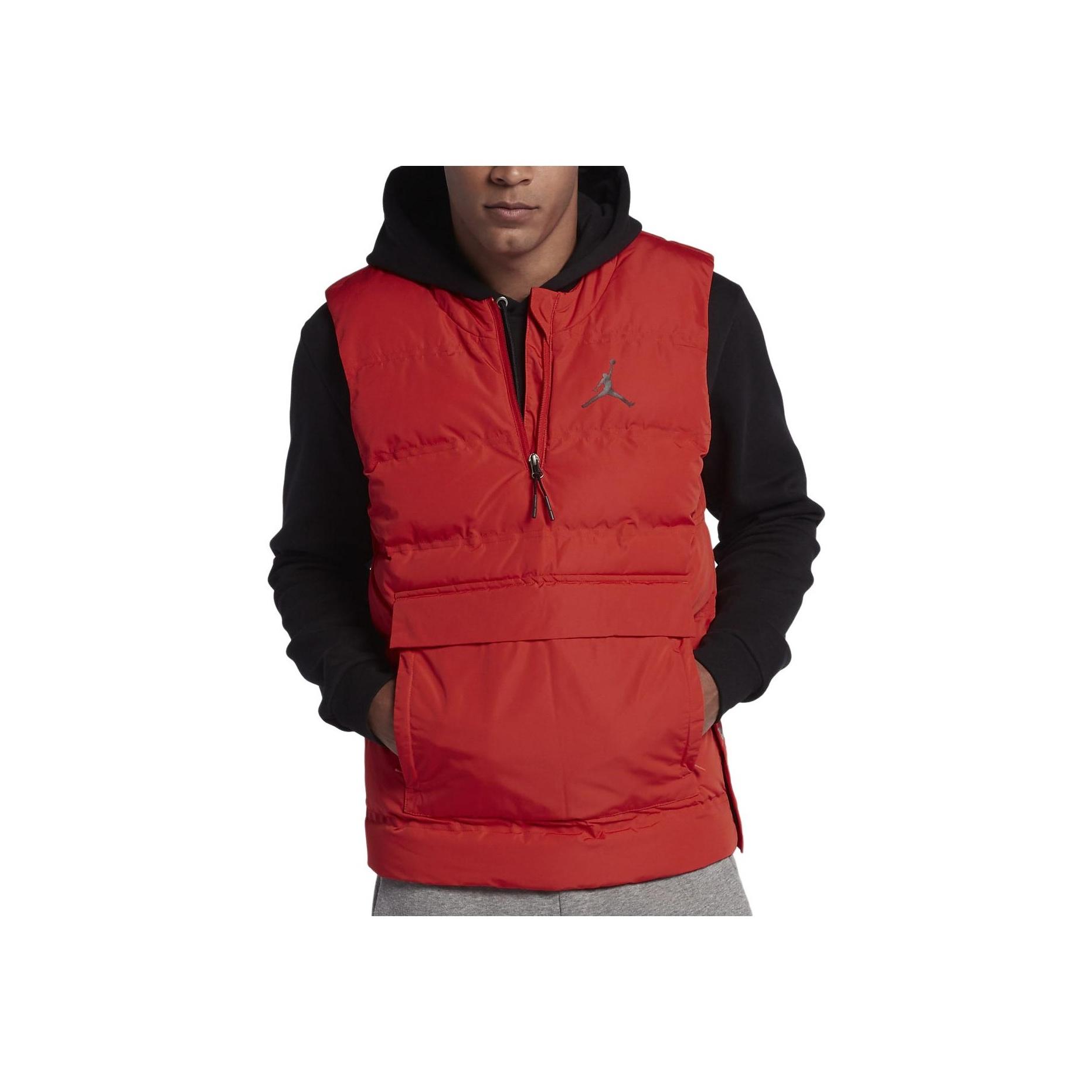 

Jordan Logo Print Pullover Warm Straight Vest Men Vests Gamma-Orange 880998-812 M