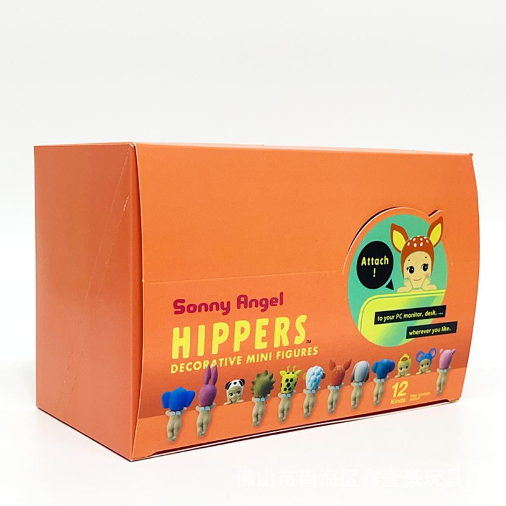 12 Stück Sets Eine Generation von liegenden Engel Tier Hippers Figuren Blind Box Spielzeug Engel Mystery Boxen für Handy Ornament