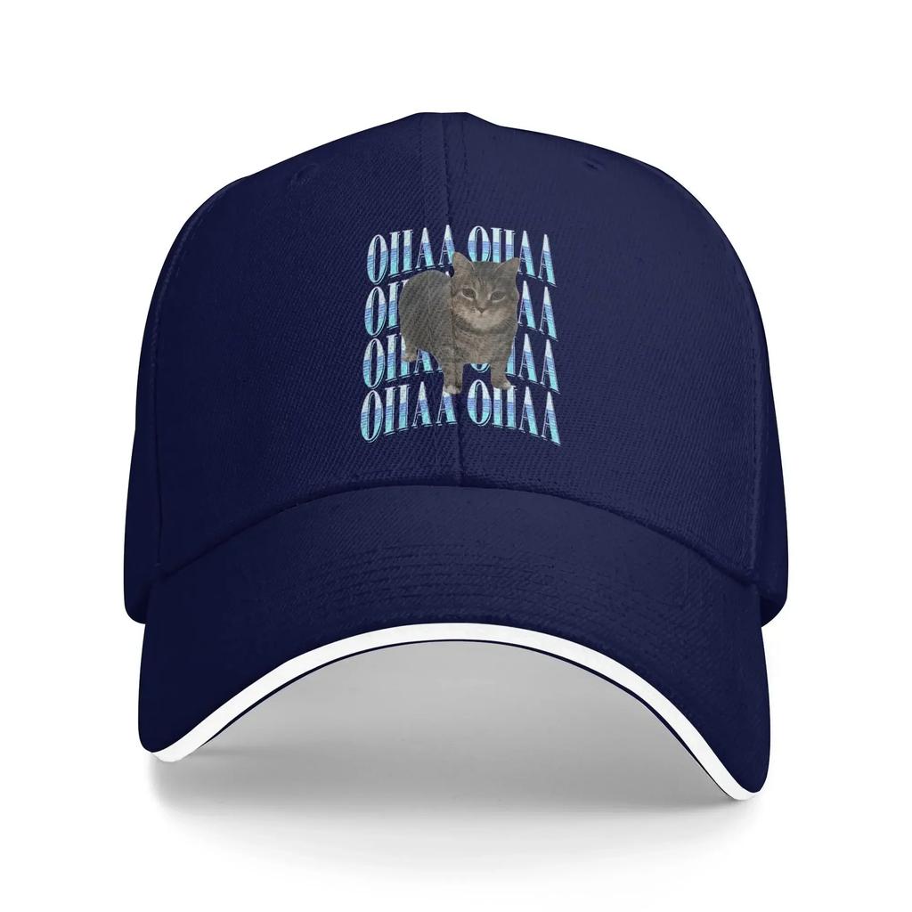 Funny OIIAA OIIAA Spinning Meme Cat Cap For Unisex Women Cool Baseball Cap Snapback Hat Golf Headewear Adjustable