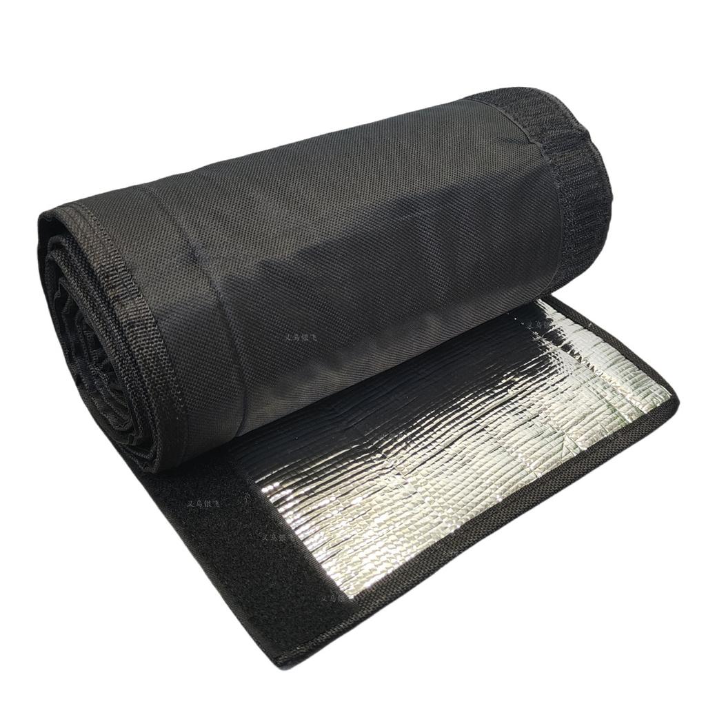 Outdoor Air Conditioner Pipe Insulation Sleeve Waterproof High Temp Resistant Copper Pipe Heat Shield HVAC Black Multi Size