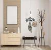 "Home Sweet Home" Modern Metal Wall-Mounted Coat Rack for Entrance Hall, Large Capacity for Coats, Hats, and Bags