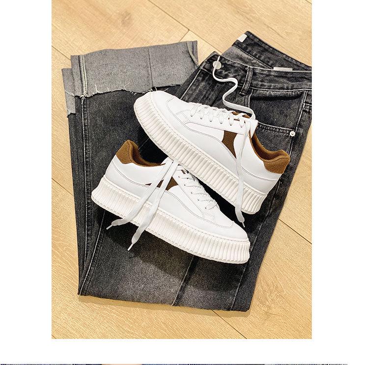 2025 Harajuku Style Thick-Soled White Sneakers for Men - Casual Sport Ulzzang
