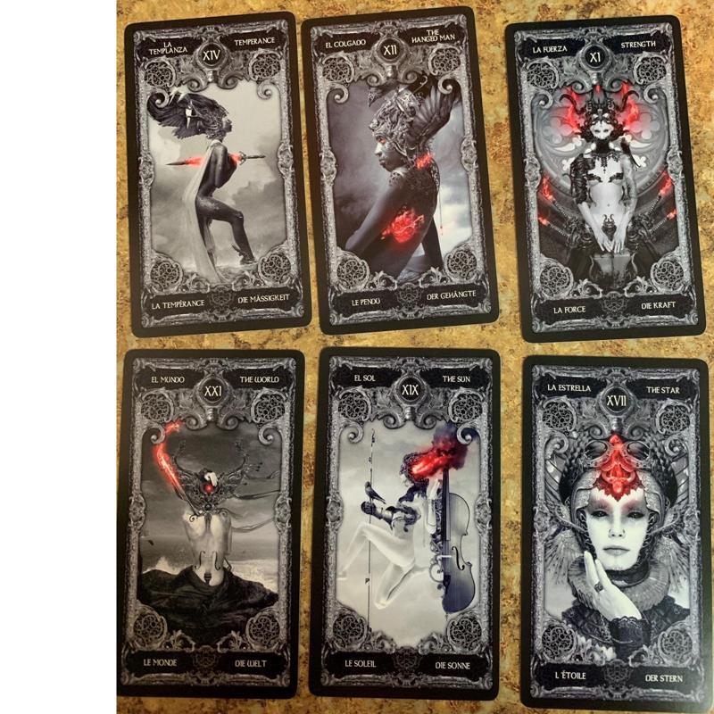 XIII Dark Tarot Cards Deck Board Game English Mysterious Divination Fate