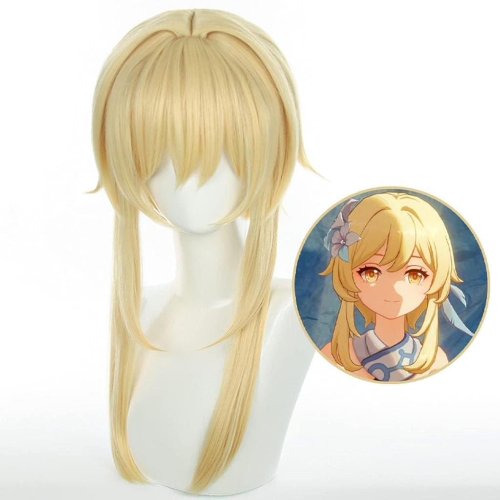 Genshin Impact Yingxing Traveler Cosplay Game Wig Animation