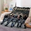 Music group S-Sabaton  Blanket For Sofa Office Bed Plane Travel Sleep Read Relax Camping Soft And Warm