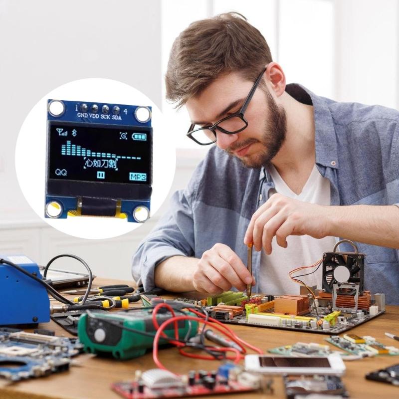 High Contrast 0.96" OLEDs Screen Module SSD1306 I2C IIC SPI Serial for Home and Wearable Devices