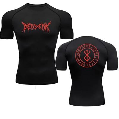 Anime Berserk Compression Tshirt Ανδρική Fitness στενό μακρυμάνικο αθλητικό μπλουζάκι Προπόνηση για τζόκινγκ πουκάμισα γυμναστικής Αθλητικά ρούχα γρήγορο στέγνωμα