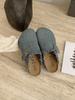 Fashion Women's Canvas Mule Clogs Closed Toe Cork Footbed Slide Sandals Leisure Vacation Beach Shoes Outdoor Flats Women's Mules Zapatos
