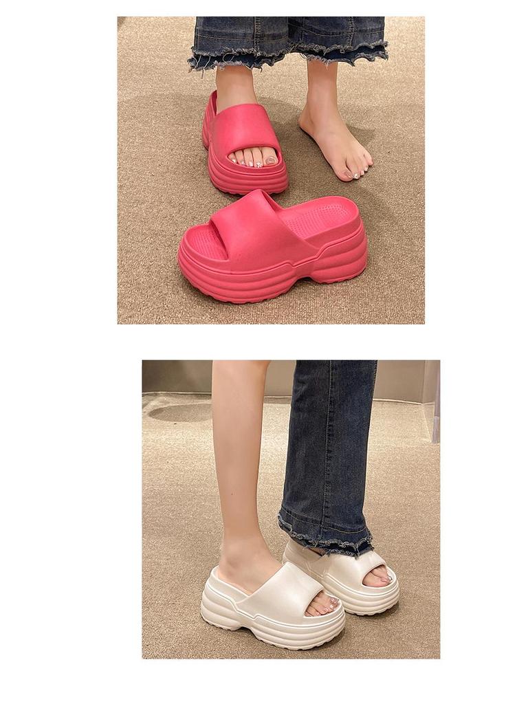 Women's Summer Thick-Soled Height-Boosting Flip-Flops – Ultra-Light, Soft EVA Versatile Slippers