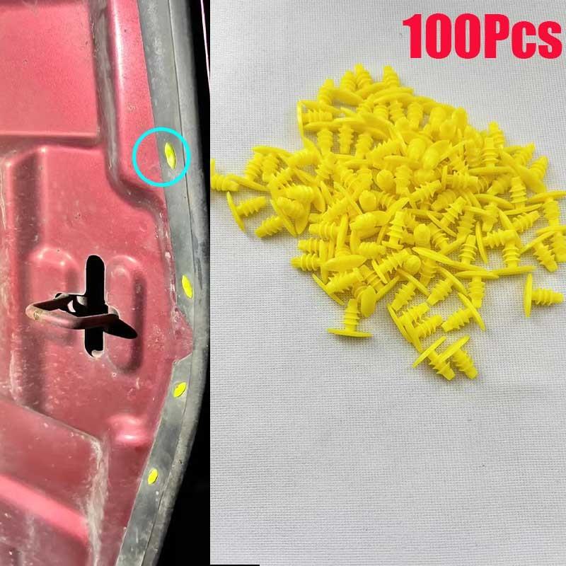 100Pcs Universal Auto Replace Screws Weatherstrip Retainer Plastic Rivets Seal Clip For Honda Toyota For All Car
