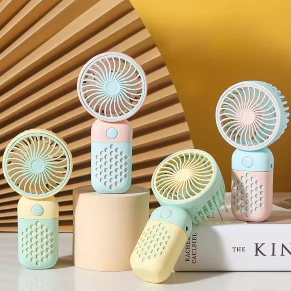 2025 New Handheld Charging Fan Cartoon Cute Small Student Charging Small Fan Portable Mini USB Fan Mini Pocket