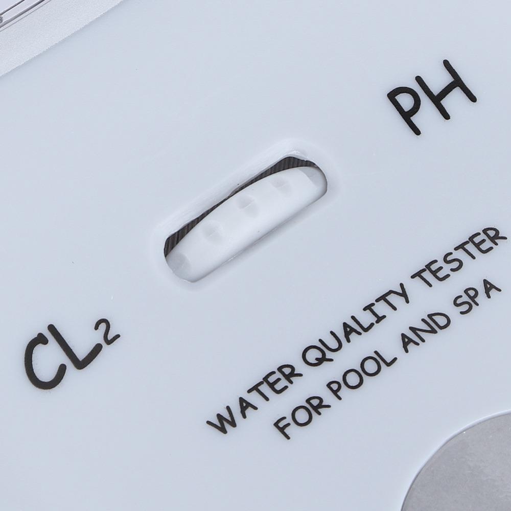 White Chlorine Tester Meter Plastic Pool Water Tester Durable Water Quality Tester