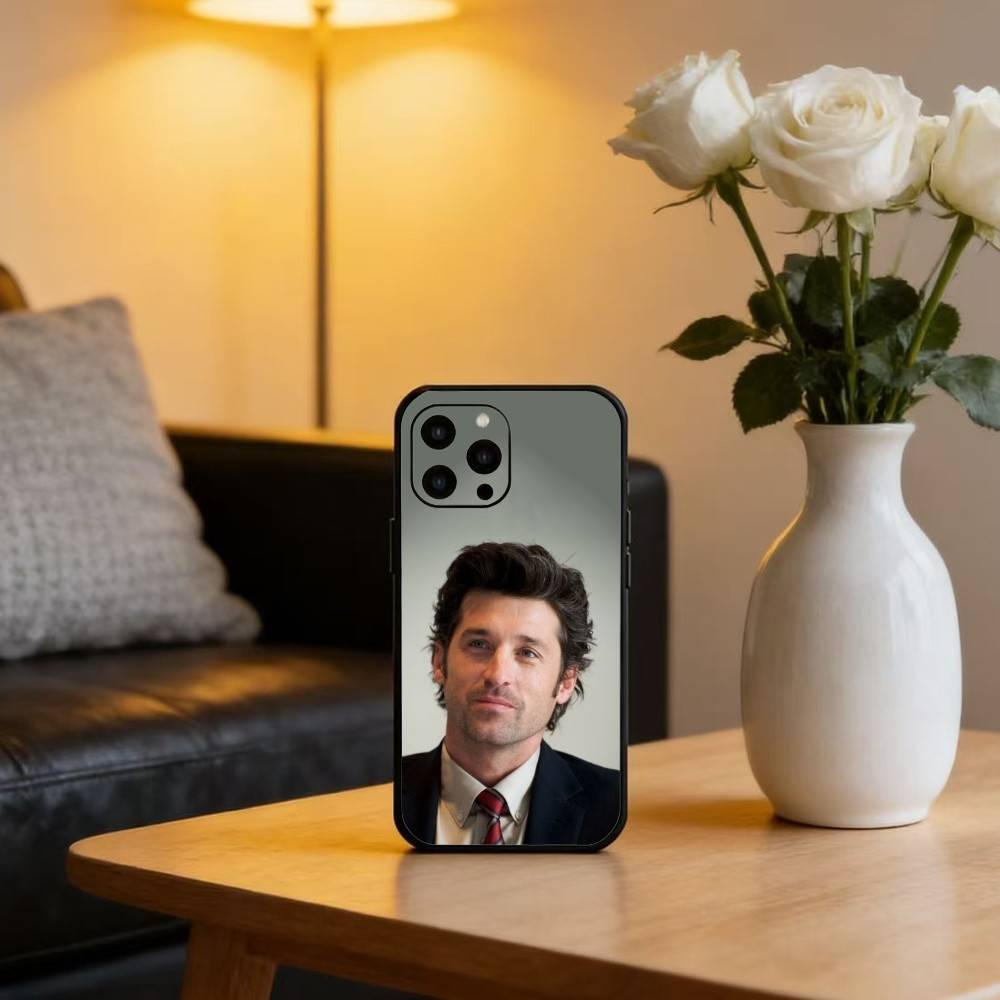 Patrick-s DD-Dempsey Phone Case For iPhone 16,15,14,13,12,17,Pro Max,Plus Silicone Black Case