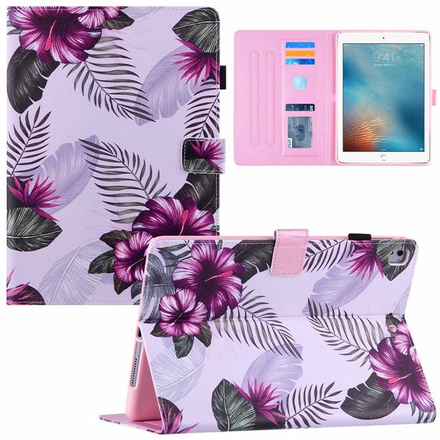 Tablet Case For IPad 9 7 2018 2017 5th 6th Generation Air 2 5 6 Case A1822 A1475 Cute Marble Flower Painted Soft Silicone For IPad 9.7 Case