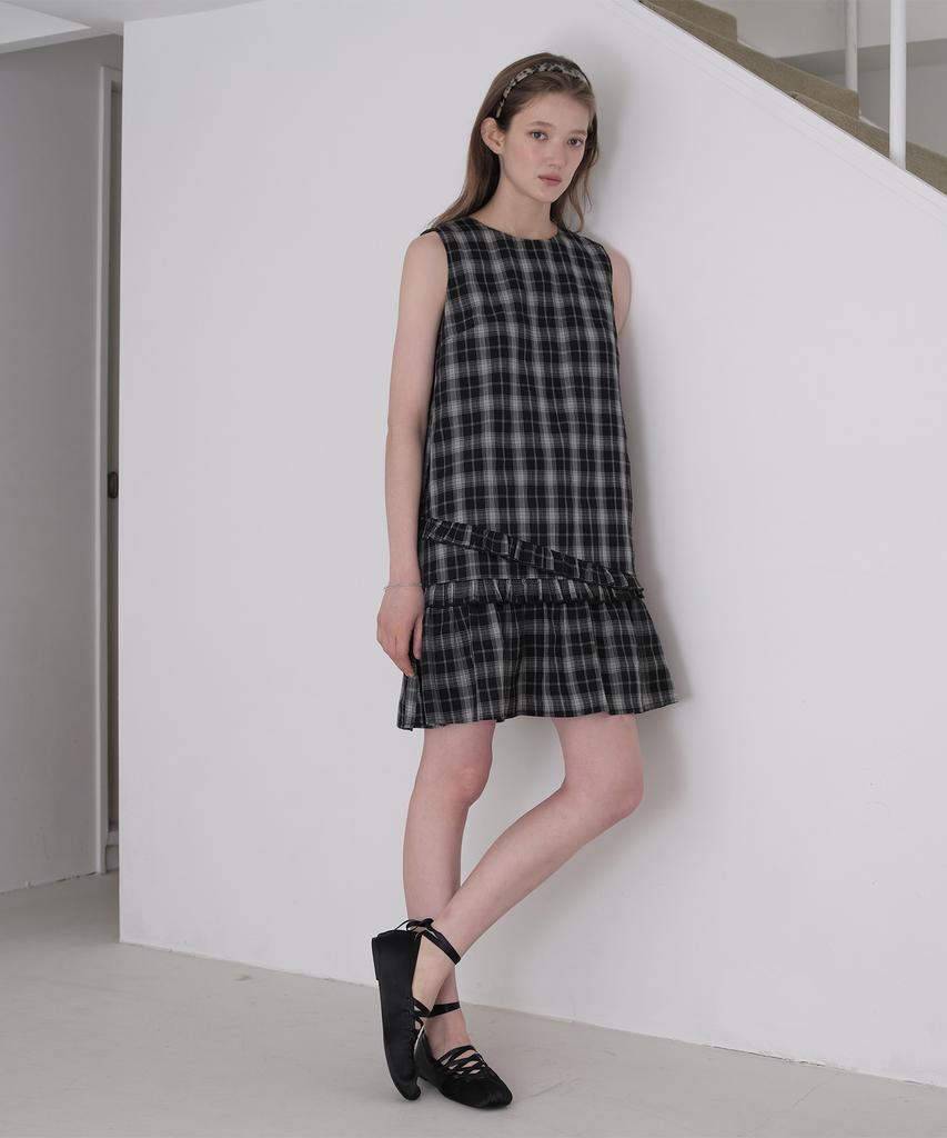 Jucy Judy Check Frill Dress Jzop329G