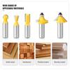 15-Piece Set Of 1/2 Handle Woodworking Milling Cutter Set, Engraving Machine/Bakelite Milling/Trimming Machine, Alloy Cutter Head Set