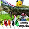Topwater Frog Lures Lifelike Silicone Bass Bait Kit Floating Frog Lures for Fishing Pike Snakehead Salmon Trout & Catfish