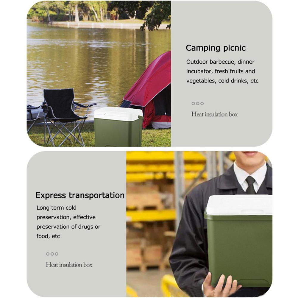 13/6L Camping-Kühlbox Outdoor-Kühlschrank 18L Große Kapazität Tragbare Eisbox Kühlbox Kühlschrank Auto Frischhalte