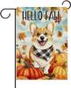 Dyrenson Hello Fall Corgi Dog Decorative Garden Ag, Autumn Pumpkin Yard Outside Home Decoration Pet Owner Lover Gift, Mapl UUN