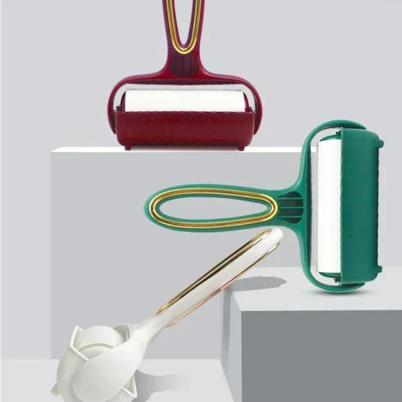 

Новая разрывная рулонная бумага липкая роликовая щетка для удаления шерсти домашних животных щетка для чистки одежды ковров плюшевая бритва бытовой инструмент для уборки красный