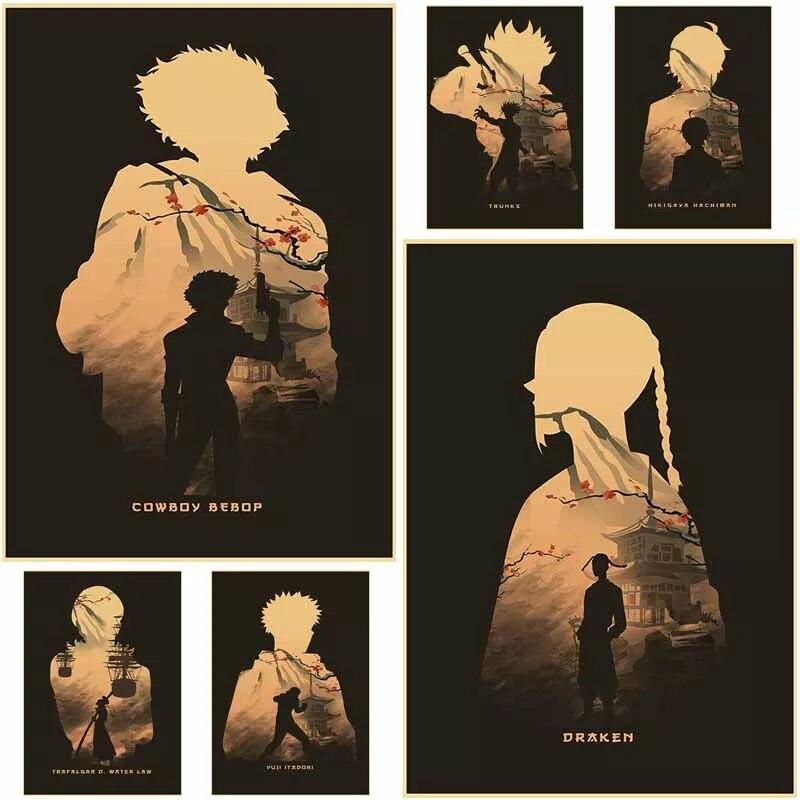 

Винтажный аниме минималистичный постер из крафт-бумаги Токио Мстители/Тетрадь смерти постер настенная художественная картина для гостиной бар домашний декор