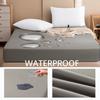 All-Season Waterproof Mattress Protector Soft Polyester Deep Pocket Sheet 8 Colors Modern Bed Fitted Sheet Durable Mattress Cover Bedding Bedspread