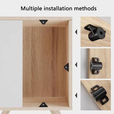 Supporti per anta dell'armadio senza foratura Chiusura magnetica per guardaroba e scarpiera Materiali robusti in lega di zinco