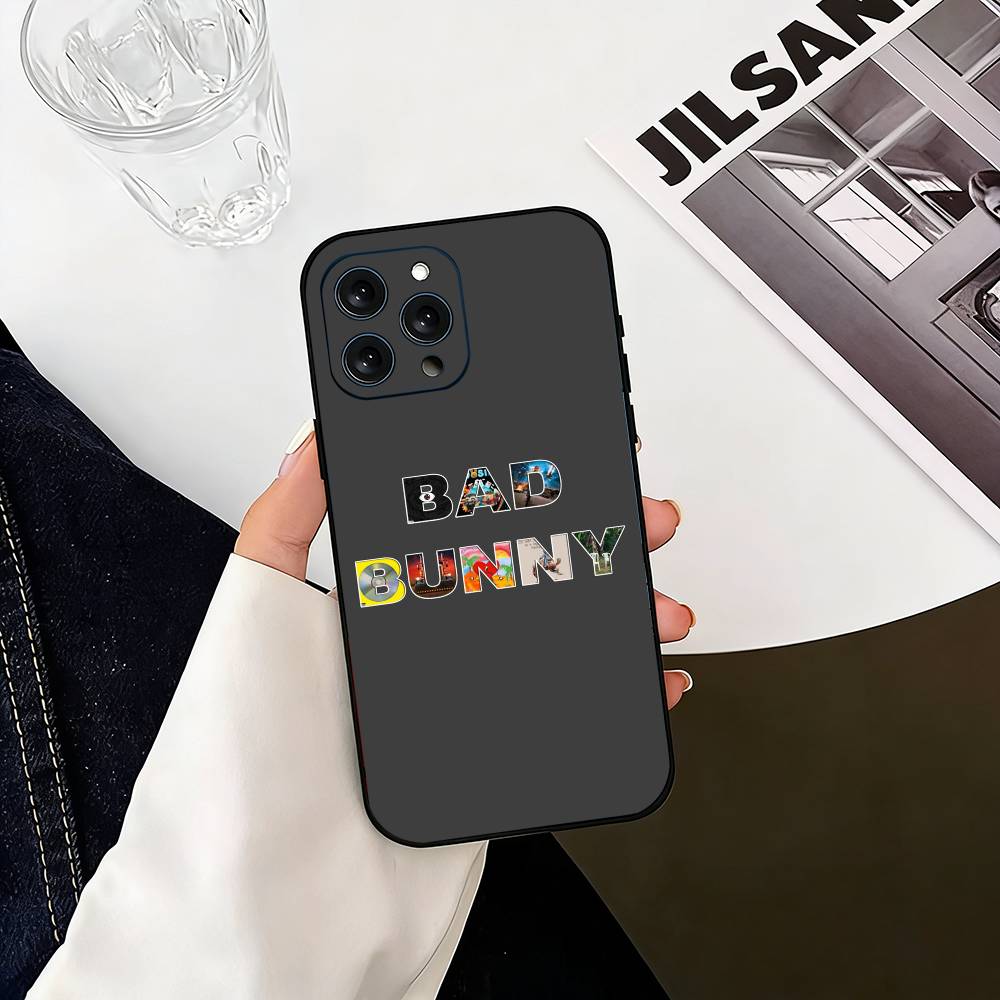 

Bad B-bunny F-fondo Phone Case For iPhone 17, 16,15,14,13,12,11 Plus,Pro Max, Others Soft Black Cover iPhone15