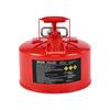 Safety Gas Can, 9.5 L Type II Red Safety Can for Gasoline with Stainless Steel Flame Arrester, Self-Closing Lid, and Flexible Metal Spout, Carbon