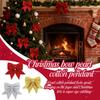Christmas Bow Pearl Cotton Gold Powder Bow Christmas Tree Pendant Hotel Shopping Mall Christmas Scene Decoration
