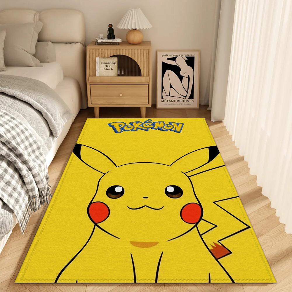 Fashion Entrance Mat Kitchen Carpet Living Room Rugs Decoration P-pikachu Bath Mats Balcony Doormat Front Door Non-slip Pad Rug