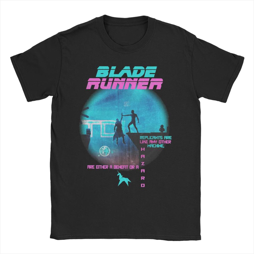 Unisex WOMEN Blade Runner Poster T Shirts Pure Cotton Clothes Leisure Short Sleeve Crew Neck Tees Summer TShirts