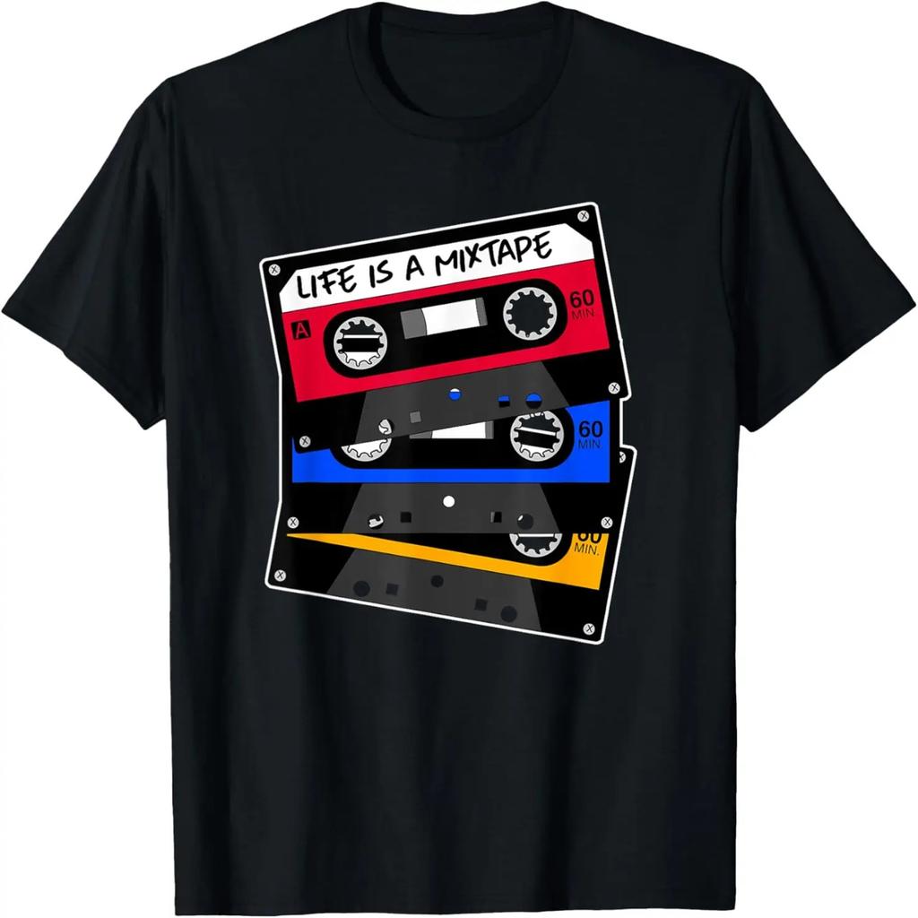Life Is a Mixtape Old School Cassette Tape T-Shirt