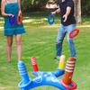 Inflatable Basketball Hoop Pool Floats Toy Set Floating Cross Ring Toss Toys for  Outdoor Beach Fun SummerSwimming Pool Floating