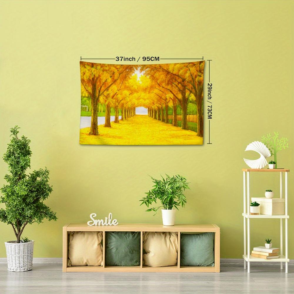 Autumn Maple Leaf Tapestry - Versatile Wall Hanging for Home Decor, Perfect for Bedroom & Living Room, Easy Care Polyester Fabric, Multiple Sizes Avai