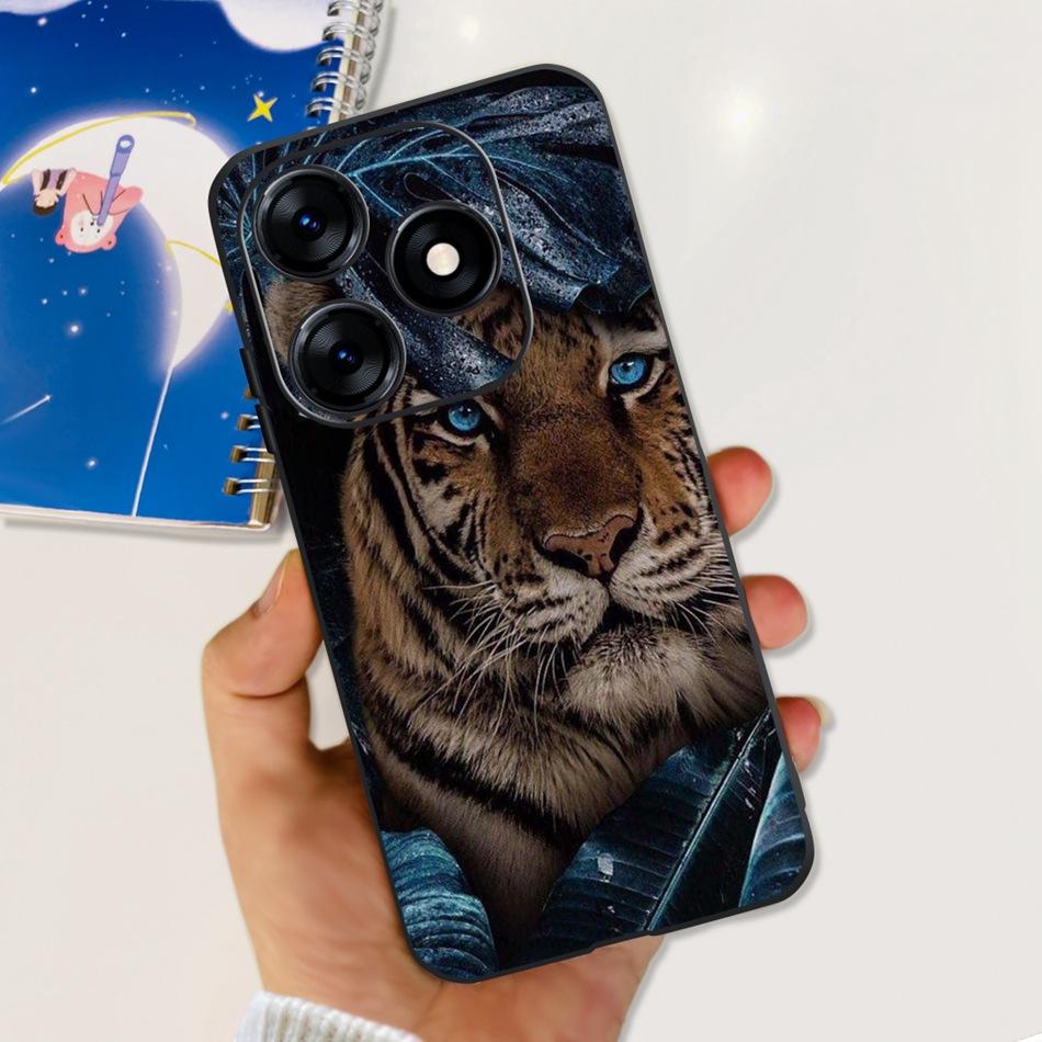 Phone Case For Tecno Spark 10 10C 2023 Fashion Flower Cat Butterfly Soft Silicone TPU Cases For Tecno Spark10 Spark10c KI5q KI5k
