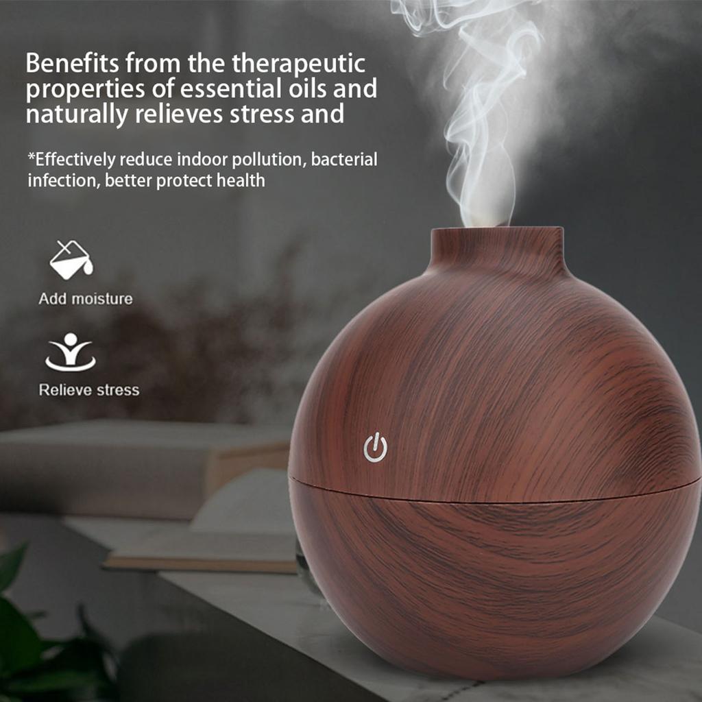 130ml USB LED   Essential Oil Diffuser   Desktop   Humidifier